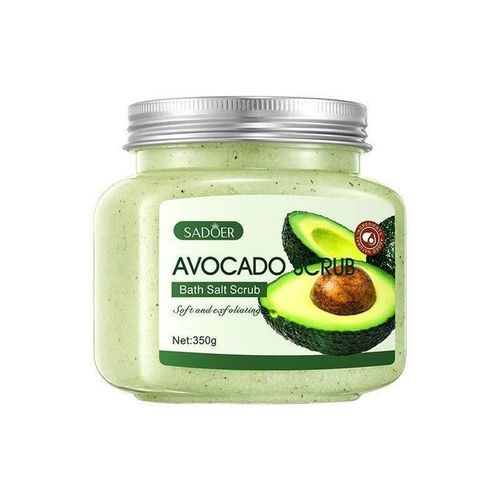 SADOER Avocado Exfoliating Bath Salt Body Scrub – 350g, Smooth & Glow - image 3