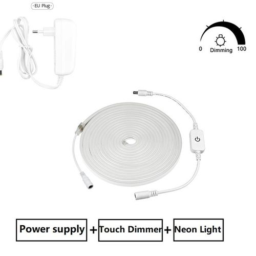 Surface Mounted Recessed 12V Led Strip Waterproof Ribbon Fita Soft Neon  Light IP67 5m Tape Lights Linear Flexible Silicone Tube