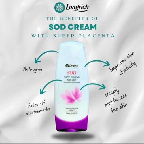 product_image_name-Longrich-2pcs × SOD Cream with Sheep Placenta – Deep Moisturizing & Anti-Aging Body LotioStretch Mark Remover, Moisturizing Body Cream, Glowing Skin Lotion, Skin Firming Cream - 200ml*2-2