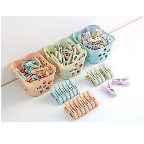 AD 36pcs Pegs + Basket - Multicolours