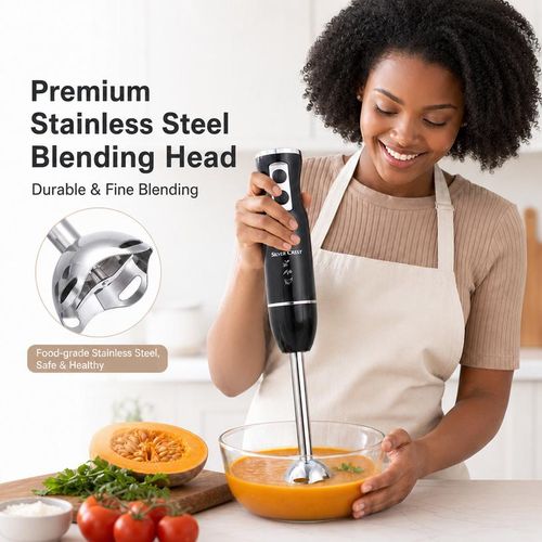 Generic Hand Blender 1000W Immersion Blender Whisper Quiet Variable Speed Easy Clean Stick Blender - image 2