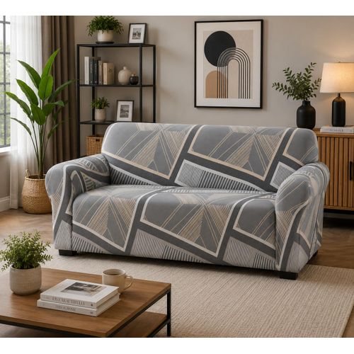 Generic 1/2/3/4 Sofa Cover Couch Slipcover Stretch Elastic Fabric Seater Protector- Multi - image 2