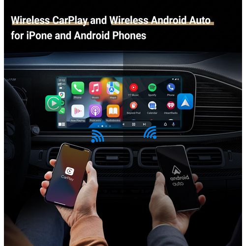 Shop Generic Play2Video Wireless CarPlay Android Auto All-in-one Adapter  Built in Video App Playback Car Dongle Adapter Online