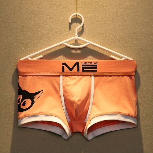 Shop Generic [Bloom the love] Brand Men Underwear boxer Cotton Cartoon Cat  Ropa Interior Hombre Cuecas Masculina Mens Boxers Size M-3XL-Pink Online