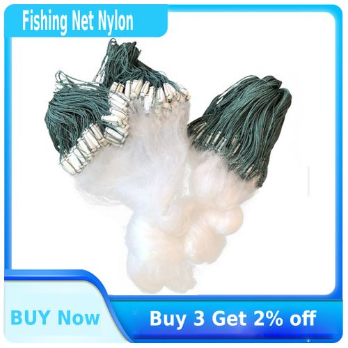 Shop Generic Outdoor Fishing Net Nylon Fish Mesh Trap Strong Monofilament  Gill Netting Fish Tackle Outdoor Hand Net for Fishing Enthusiasts Online