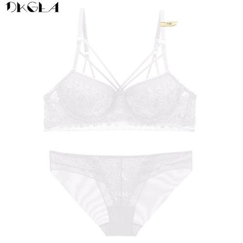 Women's Sexy Lace Push Up Embroidery Bras Set Lace Lingerie Bra
