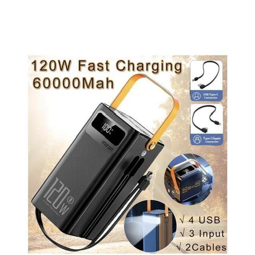 Generic T9 T42 60,000mAh Power bank - Black - image 2