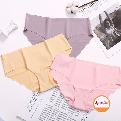 Shop Fashion 3PCS/Set Women Seamless Panties Y Female Underpants In Online