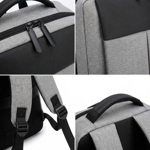 product_image_name-Fashion-Fecisum Men Bags Backpacks School Bags Laptop Bags Bookbags Satchel Grey-2
