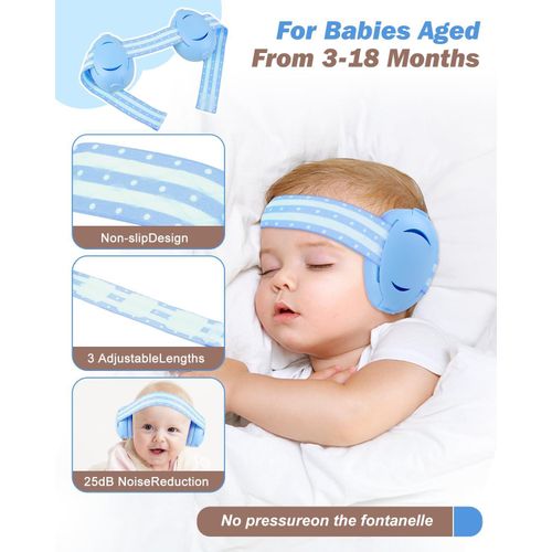 product_image_name-Flushrenic-Infant ear protection earmuffs, infant ear muffs for noise protection, infant ear protection devices, infant noise-cancelling headphones, noise-cancelling earmuffs for infants under 36 months, suitable for sleep, travel, live concerts and events.-5