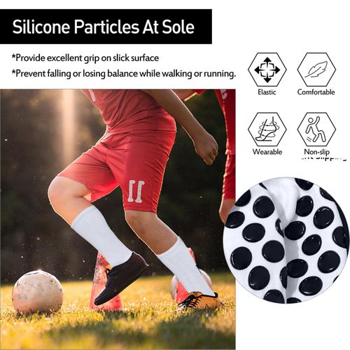 product_image_name-Generic-1 Pair Outdoor Sports Running Socks Stretch Socks Athletic Football Soccer Socks Anti Slip Socks with Grips-4