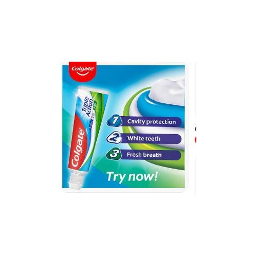 Colgate Tooth Paste Triple Action - 140g - image 3