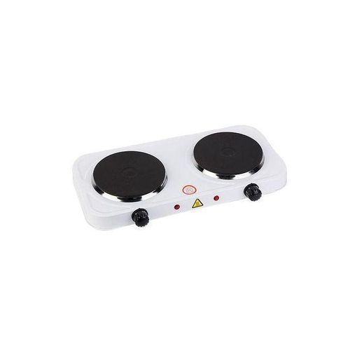 Westpool WP-202 Electric Hot Plate - 2 Burner - White
