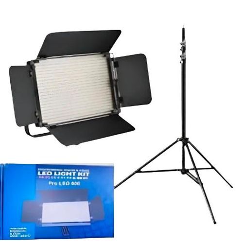 Ledus Professional Video Light Pro Led 600 with Barndoor Professional Dual Colour Led Video Light