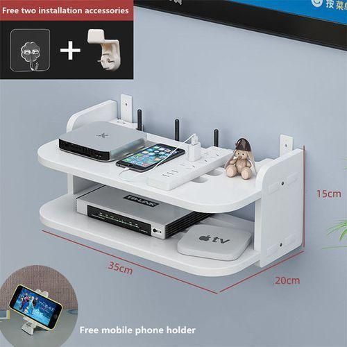 Generic Wall Shelf - Compatible with DVD/Decoder/Player - 30 CM