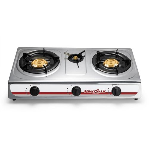 product_image_name-Generic-3-Burner Table Top Gas Stove - Elegant Cooker - SW-201 - Silver-1