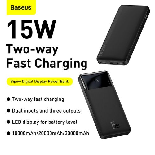 product_image_name-Baseus- Bipow Digital Display Power Bank 10000mAh 15W Black Overseas Edition-2