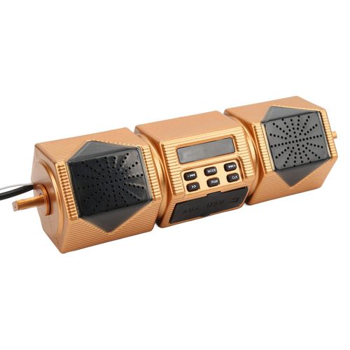 product_image_name-Generic-Motorcycle stereo speakers, handlebar-mounted MP3 music player audio amplifier, supports Bluetooth connectivity-6