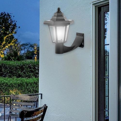 Generic 2pcs outdoor solar wall mounted garden lights - white light - image 3