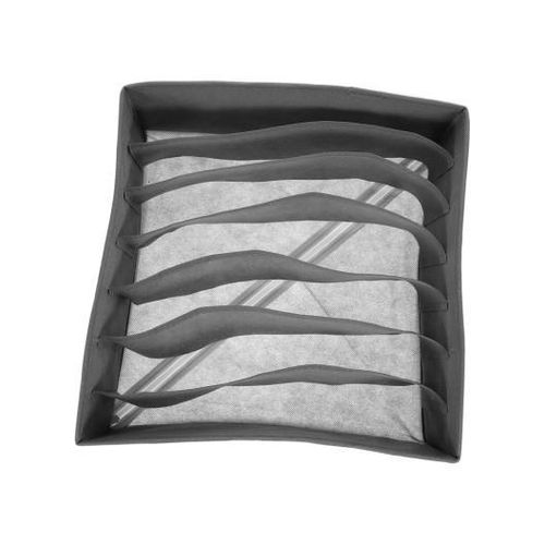 product_image_name-White Label-7 Rectangle Compartment Storage Box Organizer For Clothes (L32 x W32 x H10)cm / (L12.6 x W12.6 x H3.9)inch - Grey-2