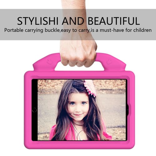 Generic For iPad Mini 5/4/3/2/1 EVA Material Children Flat Anti Falling Cover Protective Shell(RoseRed) - image 3