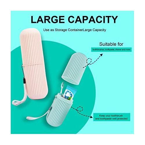 product_image_name-Generic-2X Travel Toothbrush and Toothpaste Case - Green-4