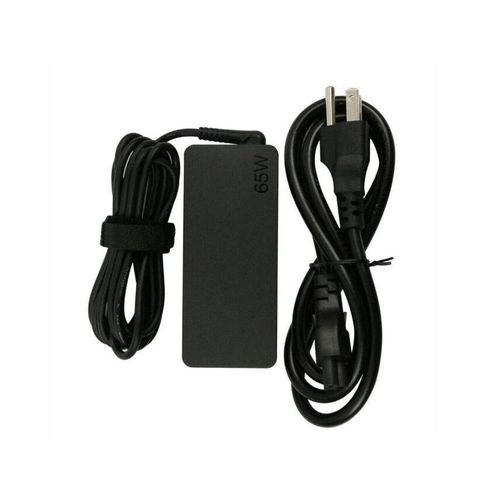 product_image_name-Lenovo Thinkpad- 65W USB Type C Adapter Fast Charger & Free AC Power Cord, Color - Black-2