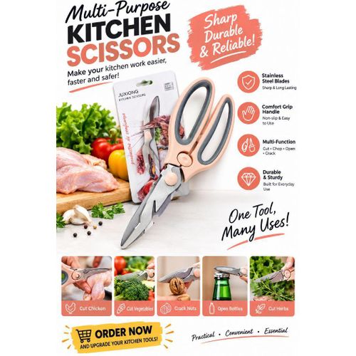 AD Portable Kitchen Scissors - Multicolour