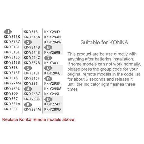 product_image_name-Generic-Universal Remote Controller for KONKA LED TV / LCD TV / HDTV / 3DTV-5
