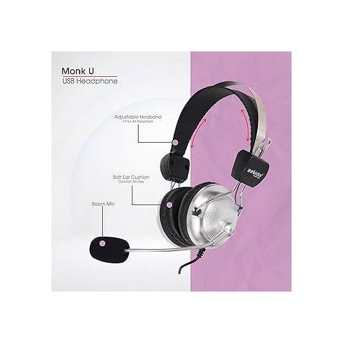 Monks U Gaming Headset - Silver - image 2