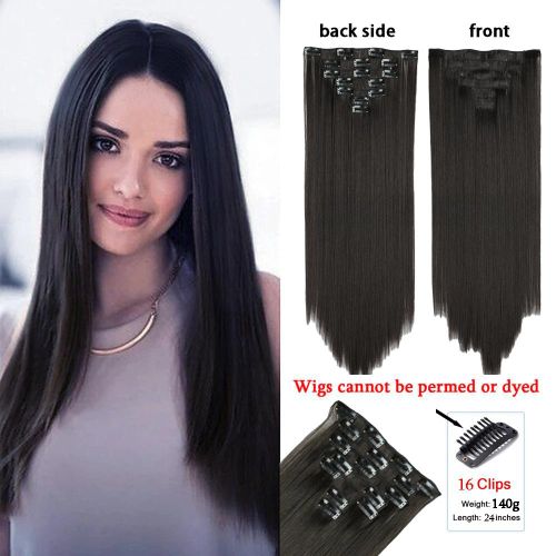SA Long straight hair wig piece