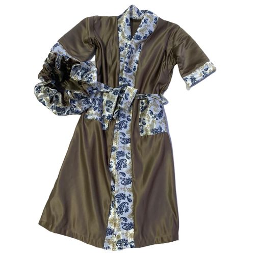 african print robe