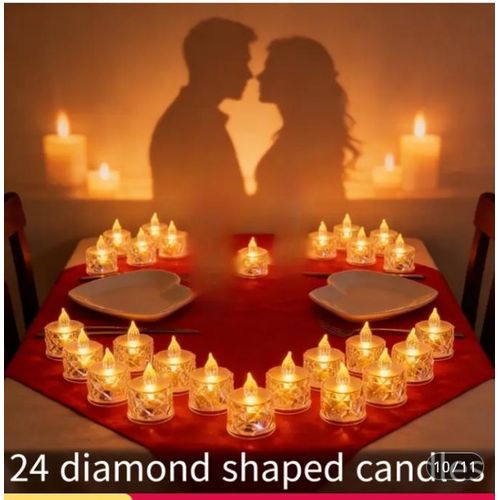product_image_name-A & Shine-24pcs Electronic Led Romantic Bedroom Light - White-2