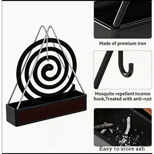 Generic Mosquito Coil Standing/Holder/Tray Ashes - Hanging Rack - image 4