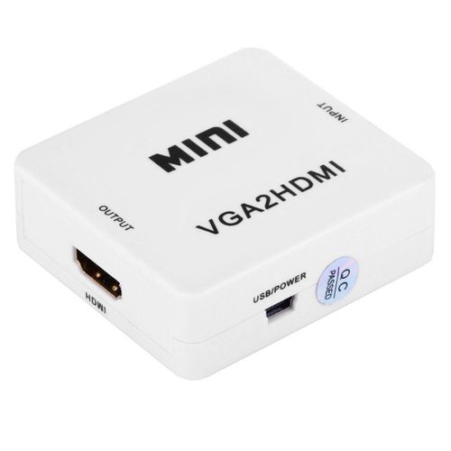 product_image_name-Generic-HD 1080P HDMI Mini VGA to HDMI Scaler Box Audio Video Digital Converter(White)-3