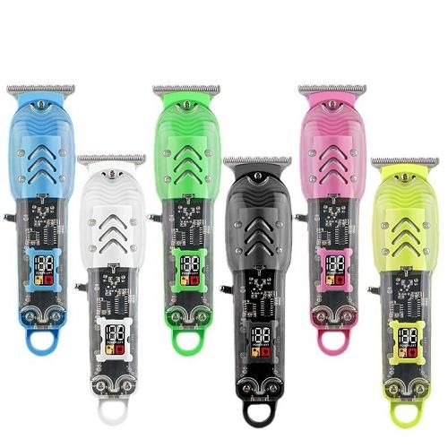 product_image_name-Generic-Smart Rechargeable Hair Trimmer/Shaving Machine comes with Shaver, Oil bottle ,Brush ,Charging cable & User Guide- Black-7