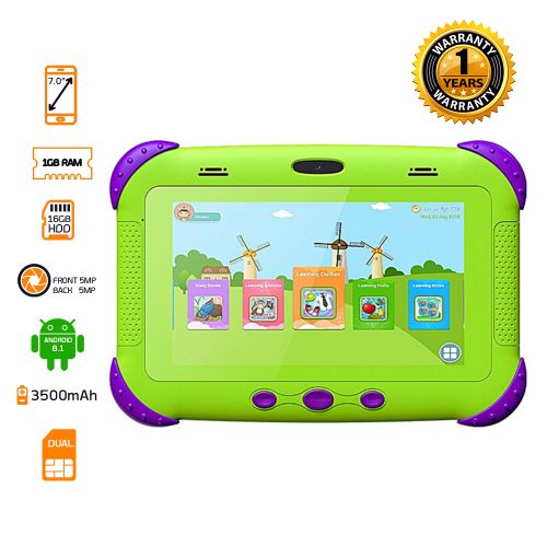 Shop X Tigi Kids7 Pro Tablet 16GB HDD 1GB RAM 7" Green/Purple