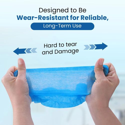 Miztabryn Blue Disposable Non Woven Shoe Covers - 50pcs - image 2