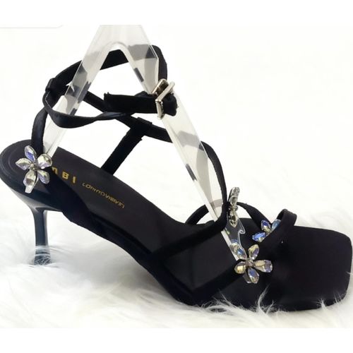 product_image_name-Generic-Elegant Ladies High Heel Sandals – Black Crystal Strap Heels-2