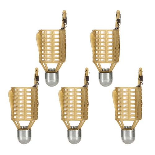 Shop Generic 5pcs Portable Bait Trap Cage Feeder Baskets Holder