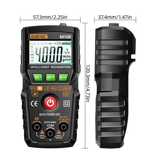 Generic  ANENG M108 Smart Digital Multimeter Auto Range 4000 Counts NCV With Backlight Flashlight - image 7