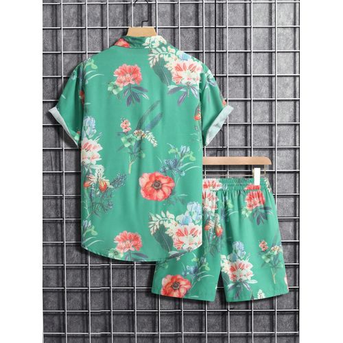 product_image_name-Fashion-Men's 2-in-1 Short Sleeve & Shorts Set Ultra Breathable African Street Style-2