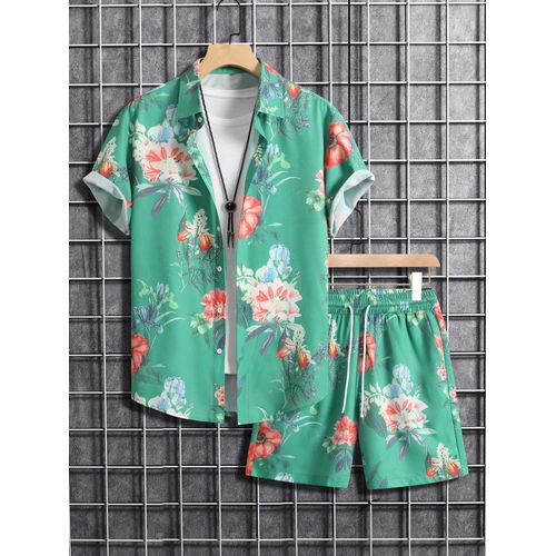 product_image_name-Fashion-Men's 2-in-1 Short Sleeve & Shorts Set Ultra Breathable African Street Style-4