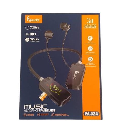 product_image_name-Generic-Wireless Bluetooth Neckband Headset - Black-4