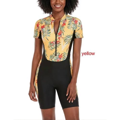 Generic Women Swimming Costume Wear Body Suit - Multicolour