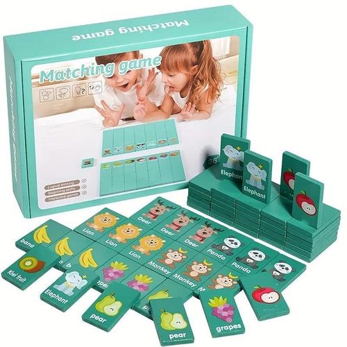 product_image_name-Generic-Wooden matching games, fruit and animal solitaire games, dominoes games, elimination games, memory chess, interactive tabletop games for family gatherings, educational toys.-5
