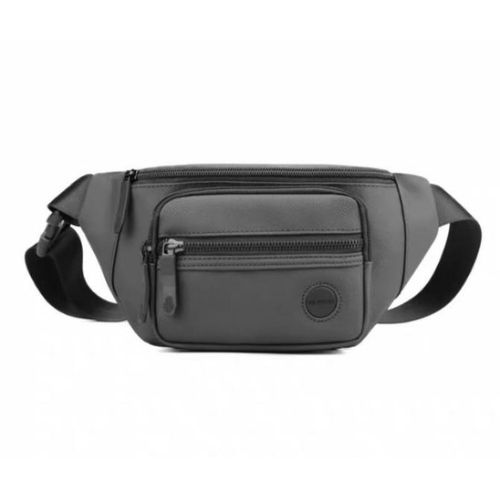 A & Shine Men's Premium Waist Bag - Grey