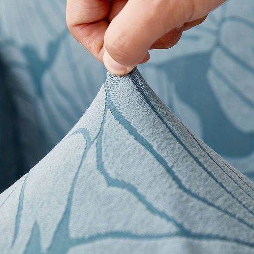 product_image_name-Generic-1/2/3/4 Seat Elastic Sofa Cover, Furniture Protective Cover - Blue-4