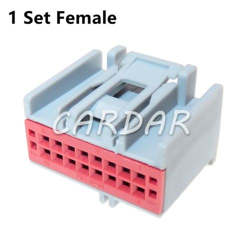 Shop Generic 1 Set 16 Pin Auto Male Female Docking Cable Socket Ac ...
