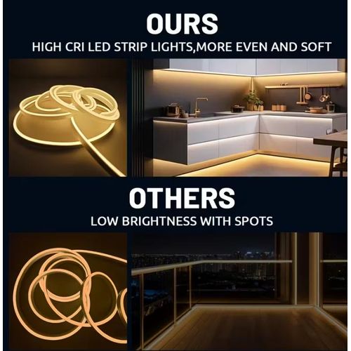 product_image_name-Generic-5M/16.4FT Warm White Waterproof Flexible LED Light Strip,Interior Exterior Car Truck Styling  Glow String Tube - With EU Plug - For Indoor and Outdoor Decoration-4